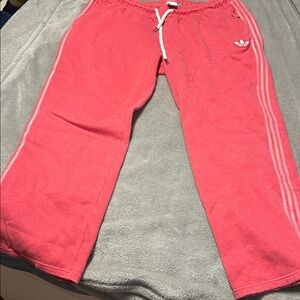 Adidas Coral Joggers with White Accents